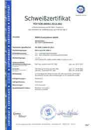 Svářečská kvalifikace podle EN 1190-1 Kvalitativní požadavky podle DIN EN ISO 3834-2