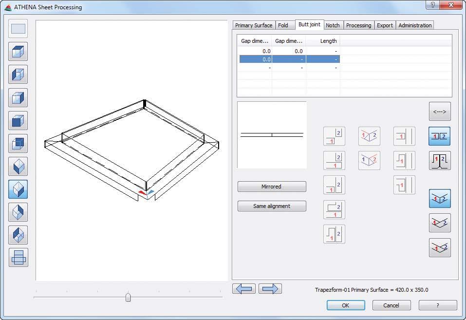 Vyrobený plech se nechá vložit do programu ATHENA jako rozvinutí nebo 3D-model.