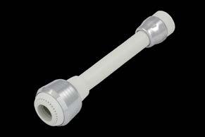 prodloužením 14 cm chrom vnější závit 3/4 M 28/1 bílý vlnka 6013 biflex černý