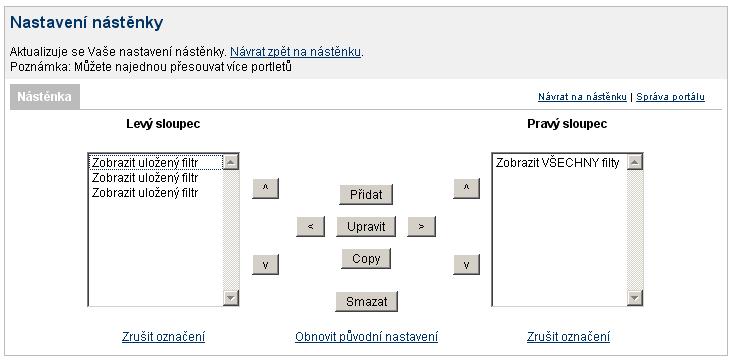 Obr. 11 Nastavení