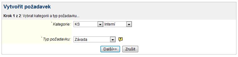 12 - Dialogové okno pro přihlášení do aplikace pro externí uživatele Po přihlášení se uživateli zobrazí úvodní stránka aplikace Helpdesk (Obr. 1) 4.