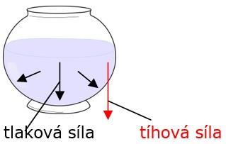 16a. Přečtěte si text: Hydrostatický tlak Hydrostatický tlak je tlak v kapalině způsobený tíhovou silou. V nádobě na obrázku je kapalina. Na kapalinu působí tíhová síla vlivem gravitačního pole Země.