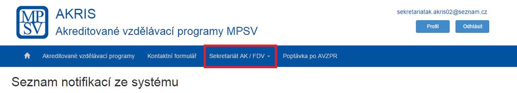 3. Po kliknutí na záložku Kurzy se zobrazí stránka s informacemi o kurzech v této výuce viz Obrázek 85: Krok 3 Detail výuky (Kurzy). Obrázek 85: Krok 3 Detail výuky (Kurzy) 2.