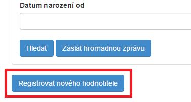 údaje, kontaktní údaje, ). Poznámky záložka obsahuje formulář pro přidání poznámky. Žádosti záložka obsahuje přehled žádostí, které hodnotitel hodnotí.