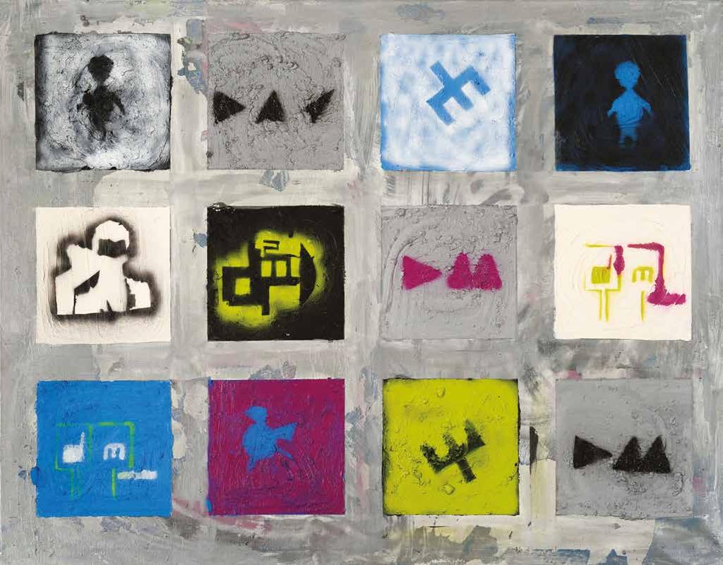 2015 Depeche Mode 2 kombinovaná technika na