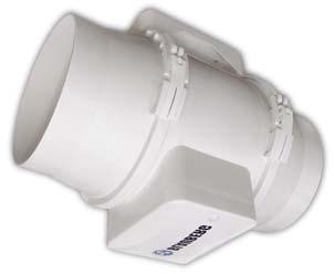 Pre zvýšenie výkonu alebo tlaku v potrubí možné paralelné alebo sériové zapojenie viacerých ventilátorov.