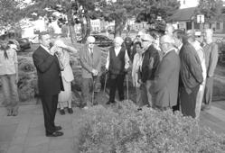 S hlav- ním proslovem vystoupil starosta Josef Bazala, na události před 65 lety zavzpomínal i předseda Českého svazu bojovníku za svobodu profesor Jan Slováček.