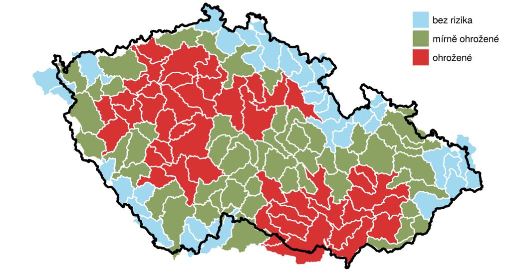 Schéma dílčích povodí a jejich ohrožení