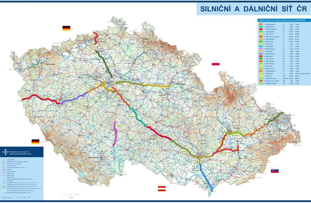 3. Aktuální stav v zajištění zimní údržby Dálnice Tabulka 2 Přehled délky úseků v údržbě SSÚD SSÚD Délka úseků v údržbě (km) 1 Mirošovice 51,0 2 Bernartice 49,0 3 V.