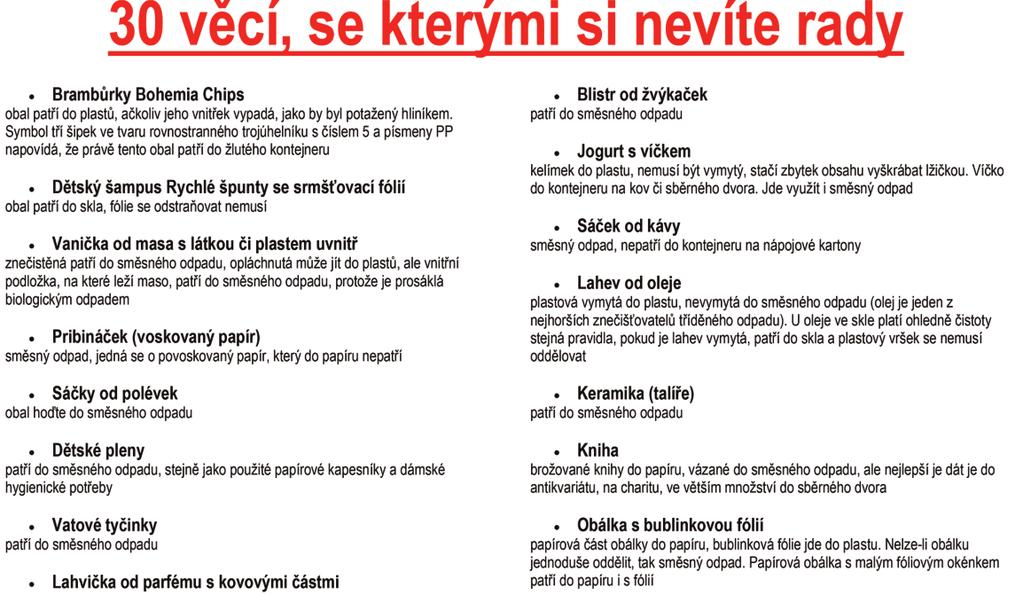 30 věcí se