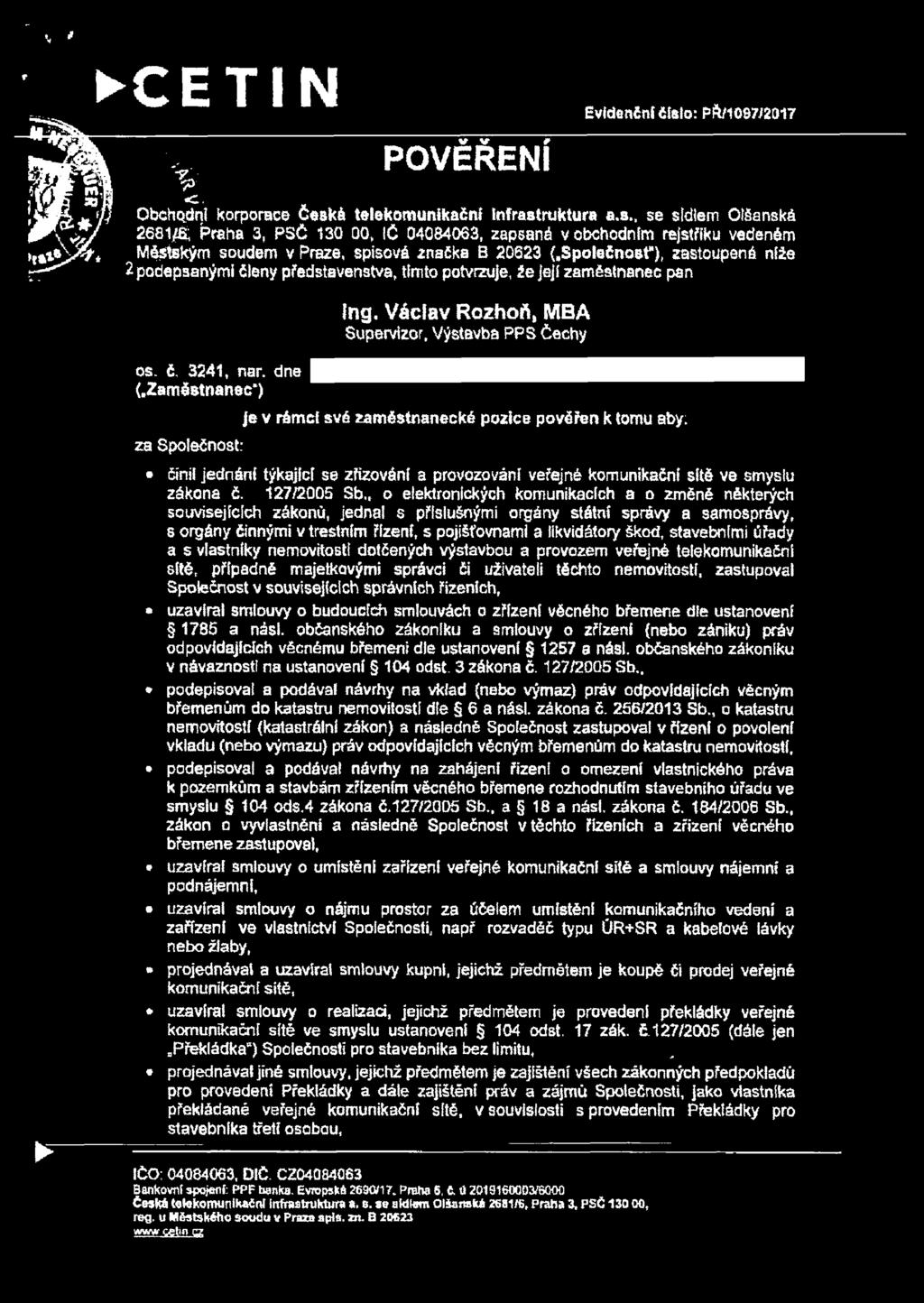 á telekomunikační Infrast