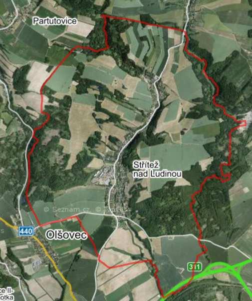 OBEC STŘÍNEŽ NAD LUDINOU Variantní studie odkanalizování obce