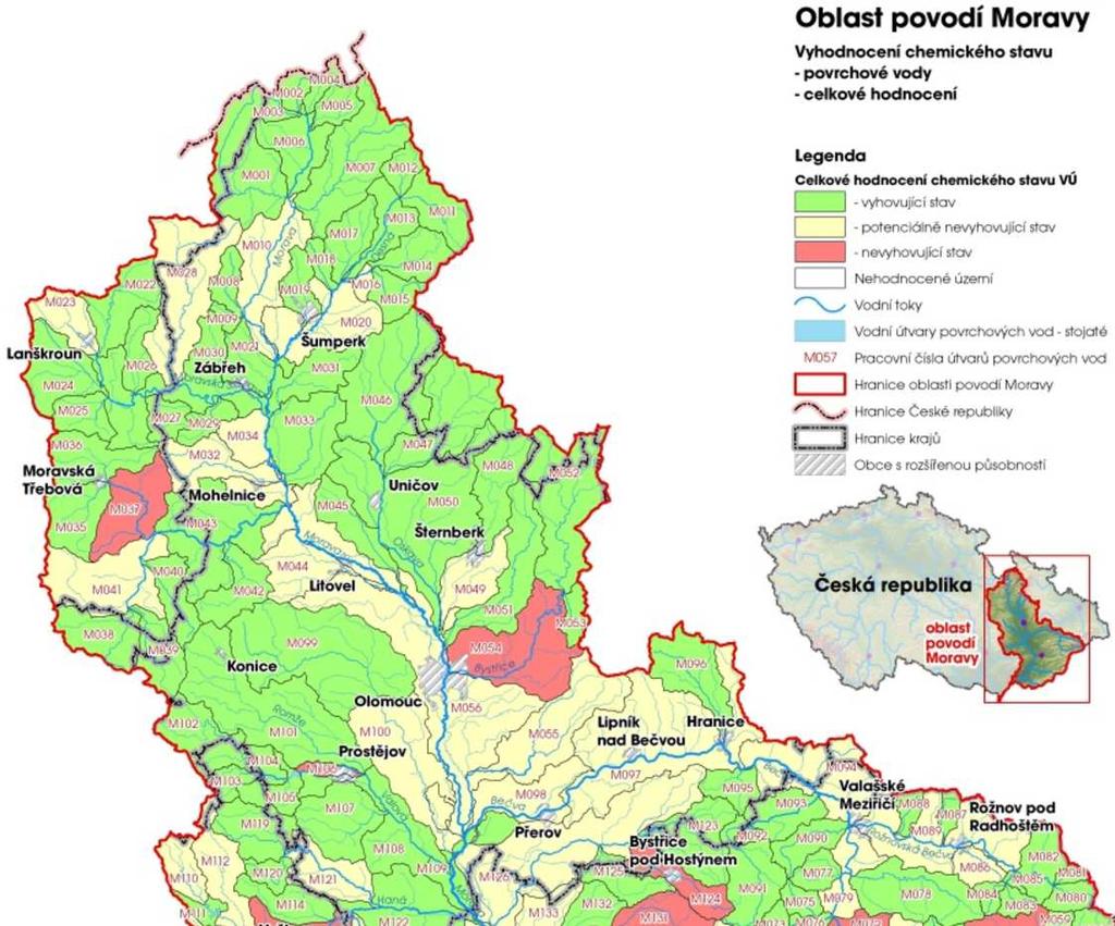 8. Informace o plánech Povodí Moravy Vyhodnocení