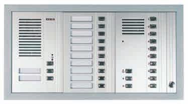 9 tlačítková tabla GUARD +n Tlačítková tabla GUARD +n jsou zařízení určená pro komunikaci s domácími telefony v klasickém (vícevodičovém) dorozumívacím audiosystému.