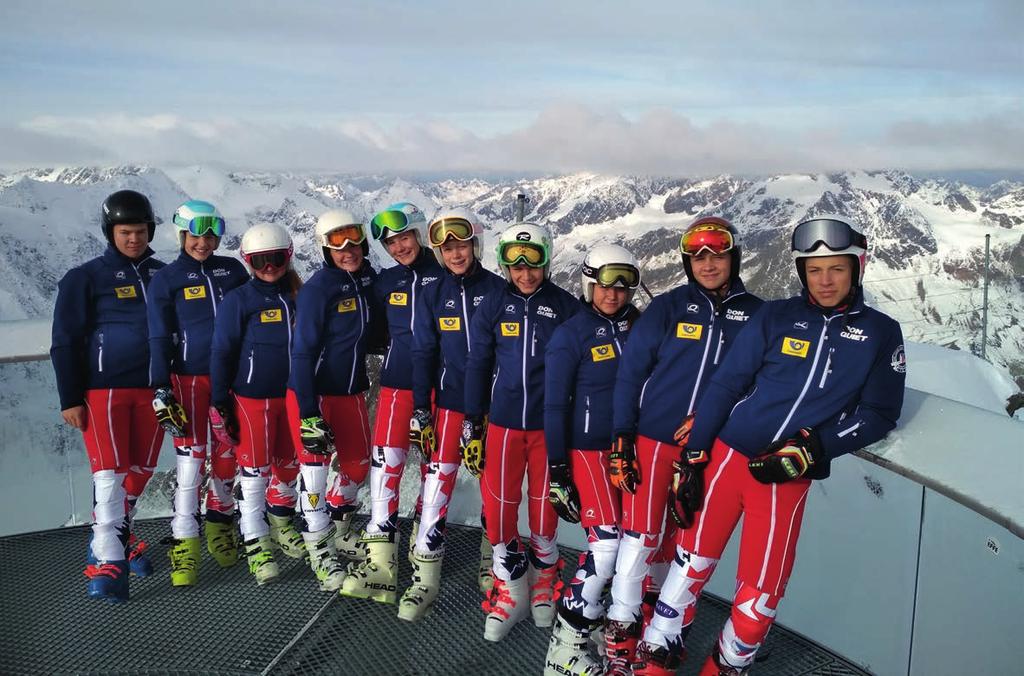 18 VÝSLEDKY ŽÁCI 2018 Žákovská reprezentace letos absolvovala společné kondiční soustředění v Nymburku, soustředění na ledovci Pitztal, předsezónní slalomový kemp na technickém kontejnerovém sněhu na