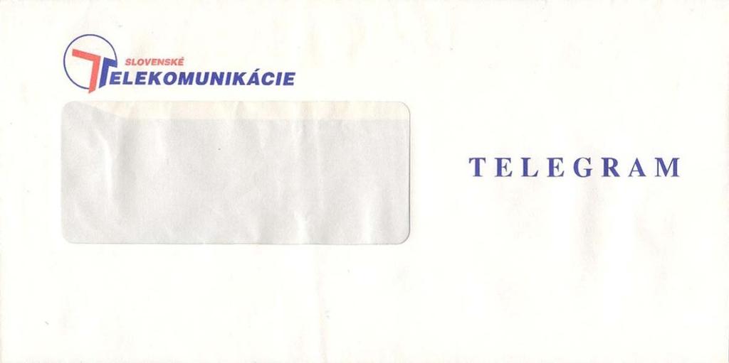 Dátum: rok 1993 Túto obálku používali Slovenské