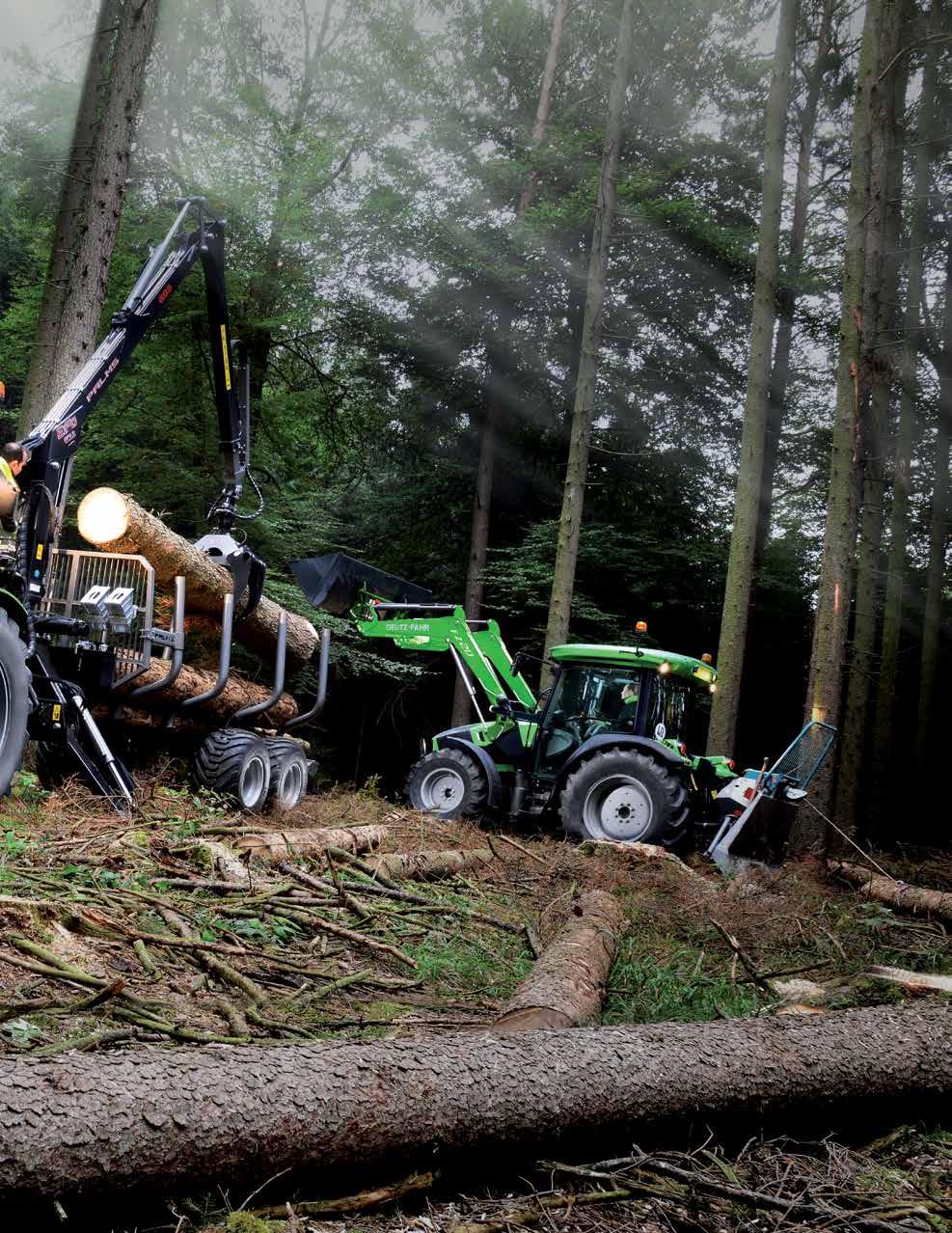 VÝVOJ NOVÉ ŘADY 5G POJAL DEUTZ- FAHR INOVATIVNĚ A MYSLEL I NA VY- UŽITÍ MIMO POLE.