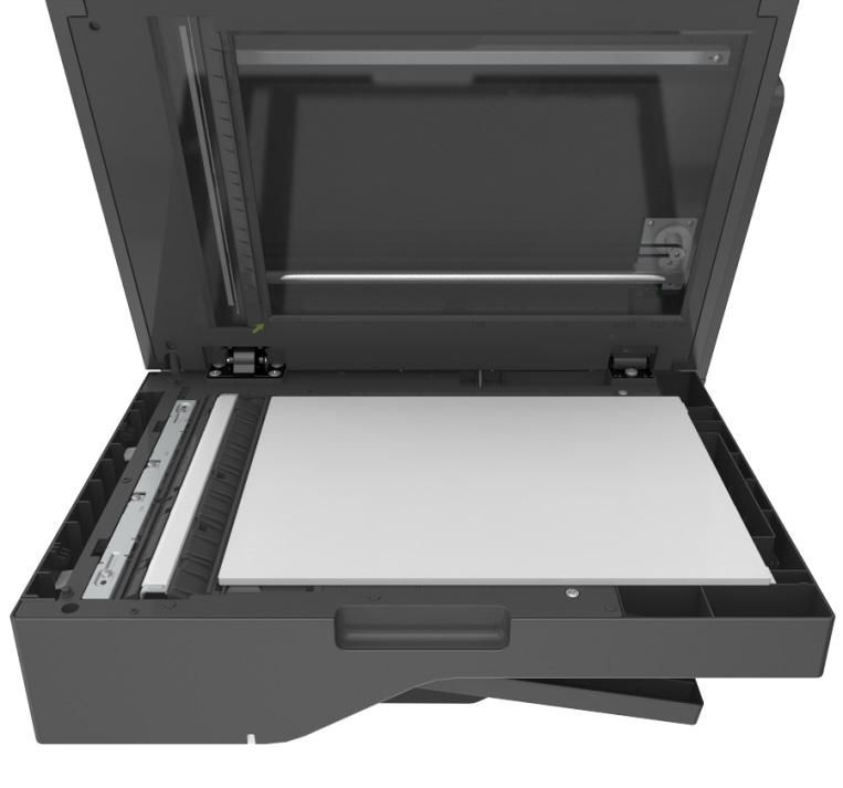 Údržba tiskárny 206 Čištění skleněné plochy skeneru Narazíte-li na problémy s kvalitou tisku, jako jsou pruhy ve zkopírovaných nebo naskenovaných obrazech, očistěte skleněnou plochu skeneru.