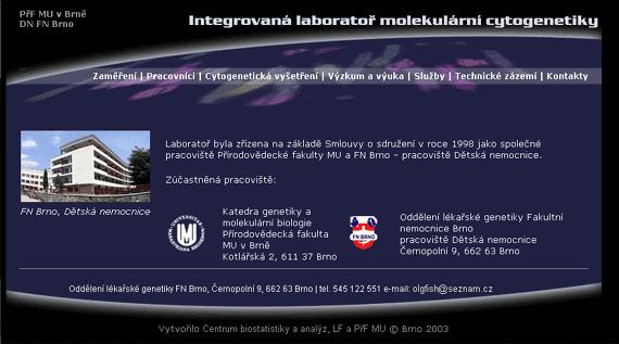 Laboratoř molekulární cytogenetiky (1998) Společné