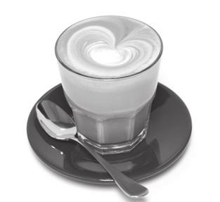 Polecane rodzaje kawy CAPPUCCINO Jedna porcja espresso ze spienionym mlekiem i ozdobiona czekoladą w proszku. Objętość filiżanki 150 220 ml.