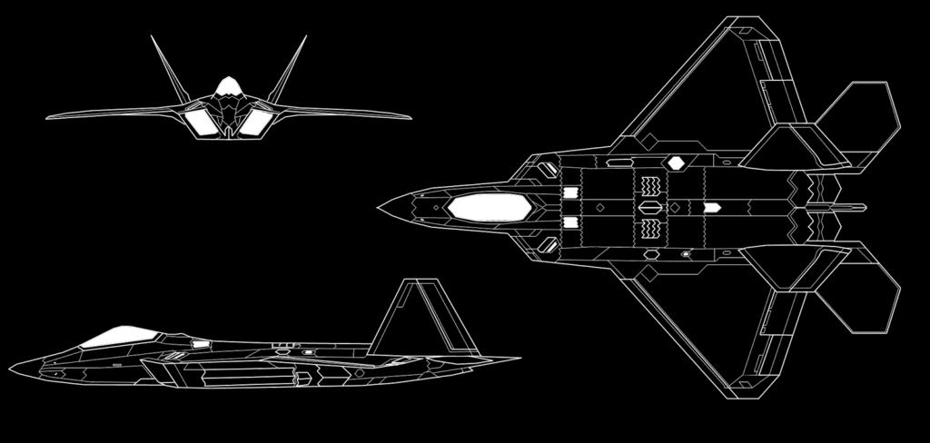 Letoun se vyznačuje vrcholně pokročilou avionikou, jejímž centrem je vícerežimový radar APG-77, schopný najít nepřátelské letouny na vzdálenosti větší než 193 km.