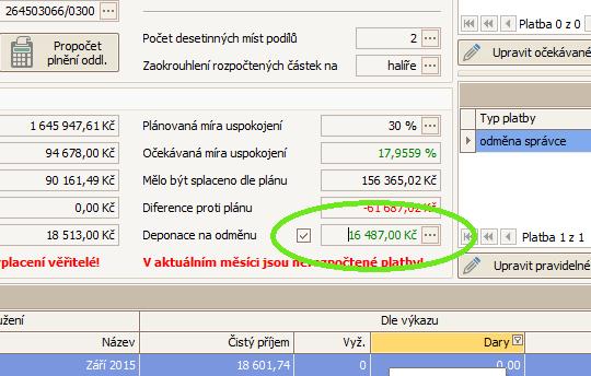 Začneme tím, jak deponaci zálohy na odměnu správce nastavit a pak si ukážeme všechny potřebné postupy. Nastavení deponace zálohy na odměnu správce 1.