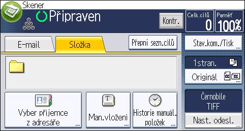 Vyberte jméno složky, kterou chcete odstranit. Stiskněte tlačítko se jménem nebo pomocí číselných tlačítek zadejte jeho registrační číslo.