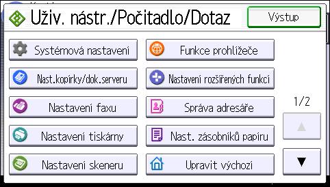 Jak používat [Výchozí obrazovku] 3.