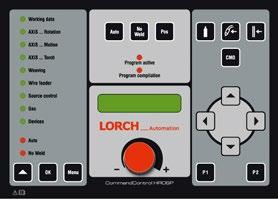 AUTOMATICKÉ SVAŘOVÁNÍ SÉRIE ROUNDSEAM AUTOMATICKÉ SVAŘOVÁNÍ SÉRIE ROUNDSEAM Vrcholy Motorizované polohování hořáku Nastavení náklonu Command Control HR06 Přehledný průběh a struktura menu s LED