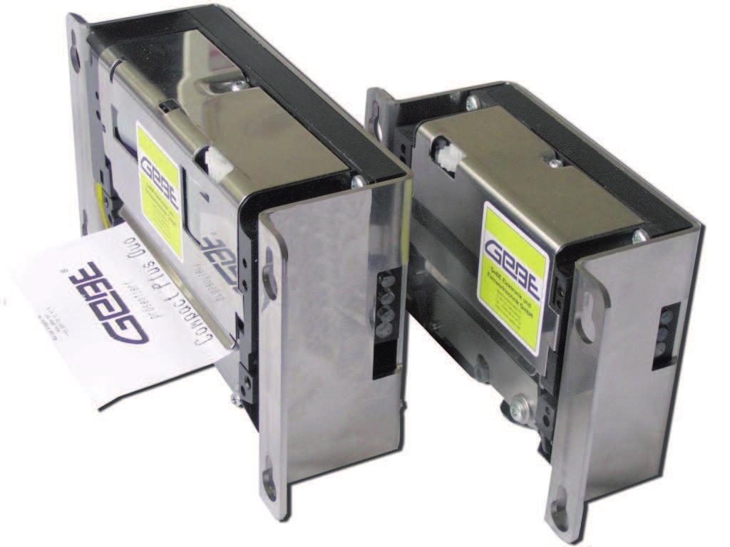 Tiskárna INFO Compact Plus GPT-4672/4673 Termotiskárna pro řešení s čelním panelem nebo zachytáváním papíru RS232 nebo USB 203/300 dpi Text a grafika, čárový kód, rychlost až 200 mm/s GeBE Elektronik