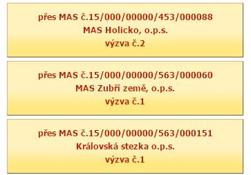 krok Žadatel vybere MAS,