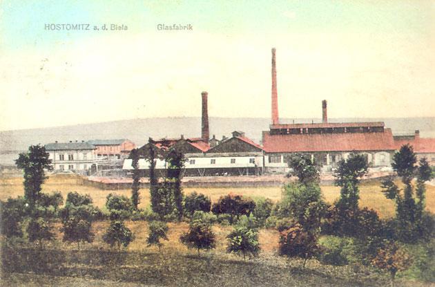 strana 10 Přesné datum založení sklárny v Hostomicích není známo. Dokonce se uvádí tři letopočty, rok 1864, 1884 a rok 1894.