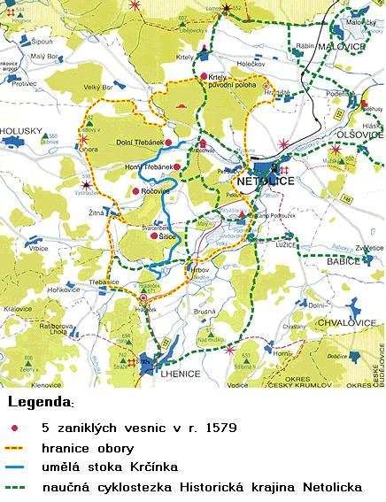 Obr. 9: Netolická obora Zdroj: upraveno z http://www.netolice.cz/netolicko/mikroregion_obora.htm Prachatice Město Prachatice leží v příhraniční oblasti v těsné blízkosti CHKO Šumava.