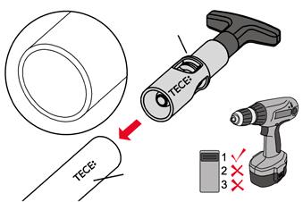 Do dimenze 25 mm je možné použít stříhací nůžky, od dimenze 32 mm pak řezačku. Obj. č. 876 00 xx Obj.