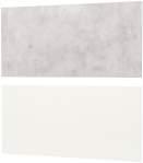 Oboustranný, bílý/vzor světle šedý beton. 120 55 cm 803.963.99 599, LYSEKIL, nástěnný panel. Oboustranný, barva mosazi/ barva nerezavějící oceli.