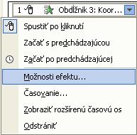 Prostredníctvom pracovnej tably Návrh snímkyfischémy animácií zadávame preddefinované animácie a cez ponuku PrezentáciafiVlastné animácie... si dokážeme vytvárať animácie podľa svojho želania.