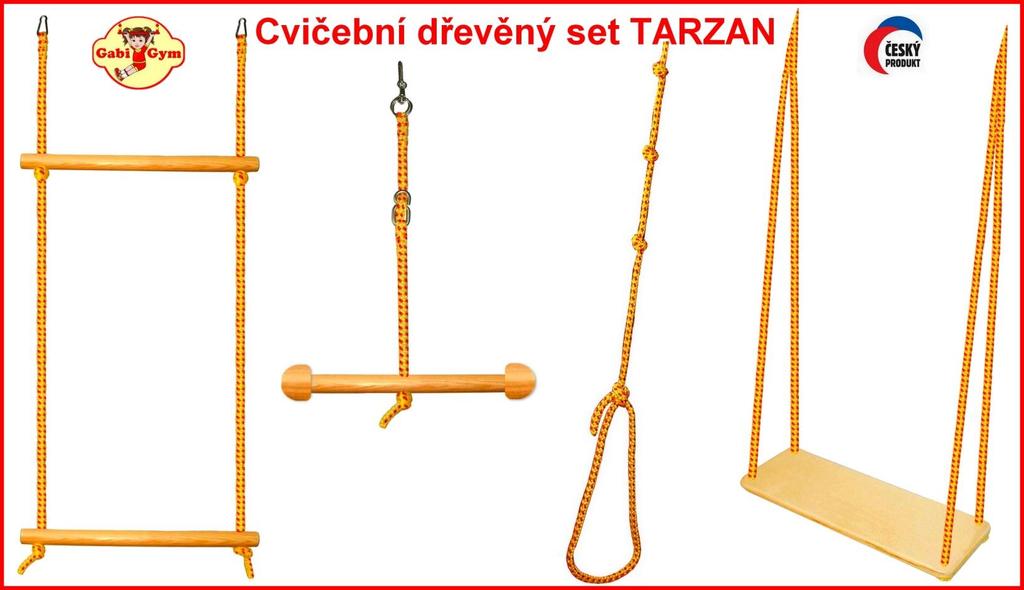 dřevěných kuliček b) TARZAN