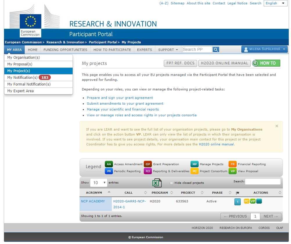 Moduly pro reportování v PP Periodic Report Technická zpráva Finanční zpráva individuální finanční výkaz vysvětlení využití zdrojů průběžný souhrnný finanční výkaz žádost o platbu Final Report