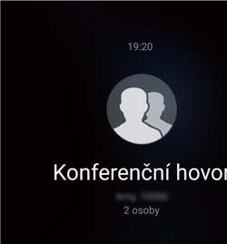 Hovory a kontakty 6 Klepnutím na ukončíte