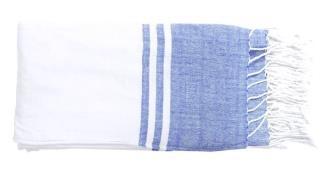 396,50 Kč/ks Plážový ručník s třásněmi a barevnými lemy, 50 % bavlna/50% polyester