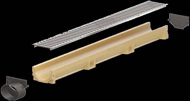 38700 ACO03 ACO EUROSELF, polymerbetonový žlab s roštem pozink 50 cm 38702 ACO03 ACO EUROSELF,