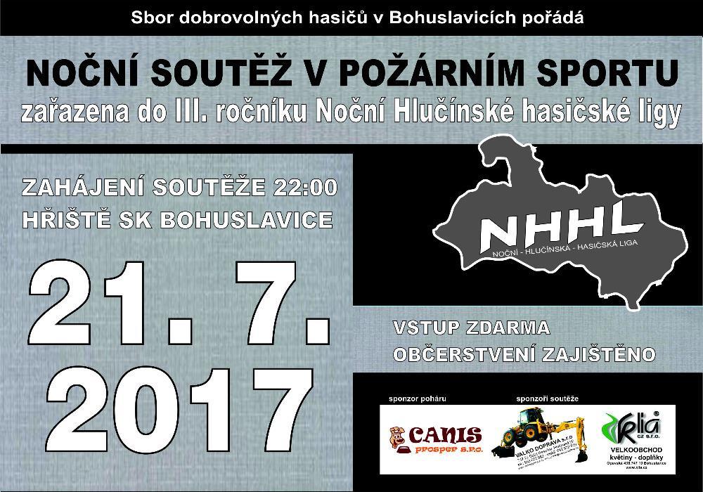 Stránka 15 Zpravodaj obce Bohuslavice č. 295 Červenec 2017 SDH Bohuslavice Hasiči informují V neděli 18. 6. 2017 za velmi pěkného počasí proběhla na hřišti SK denní soutěž v požárním sportu XXV.