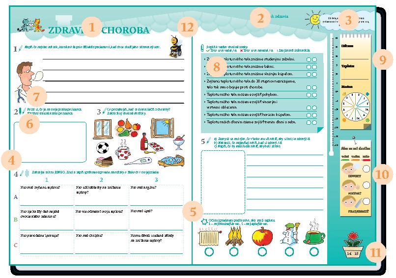 Štruktúrne komponenty pracovných učebníc Prírodoveda 1 a 2 1 Názov témy 2 Názov tematického