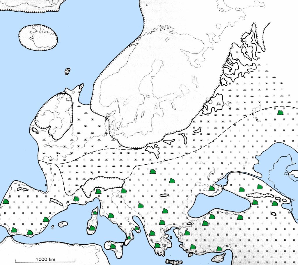 Vegetace Evropy před 20.