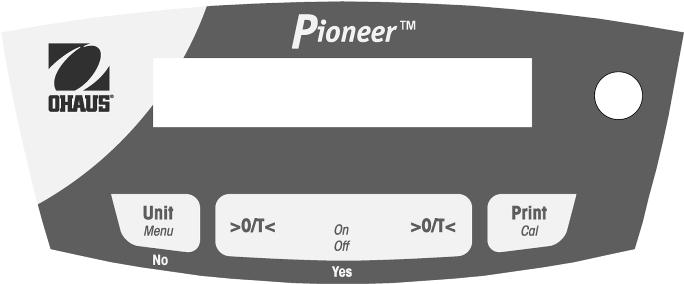 Váhy Pioneer TM 3 1. ÚVOD 1.