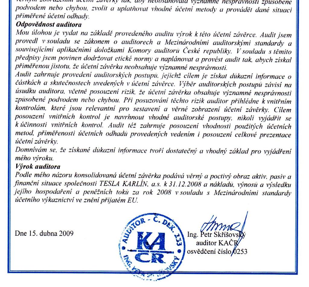 KONSOLIDOVANÉ ÚČETNÍ
