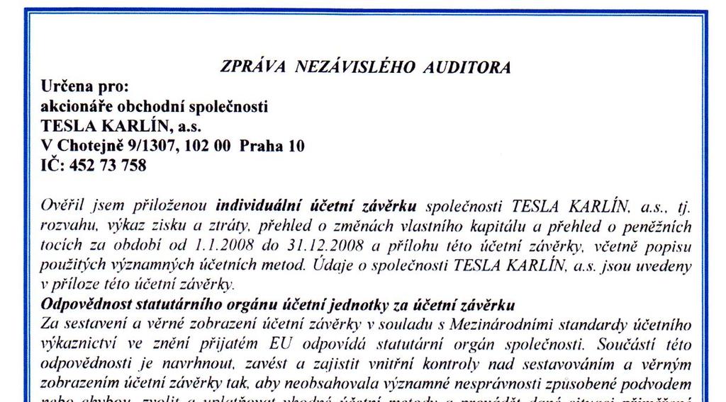 ZPRÁVA NEZÁVISLÉHO