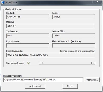 nebo zvolte Start (Windows) > Programy > AB Studio > Autorizace a správa licencí > Autorizace Softlock. nebo na uložený soubor licence poklepejte myší. Postup: 1.