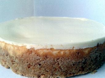 Smetanový sýrový cheesecake s pravou vanilkou na sušenkovém základu sušenky, máslo, cukr, smetanový