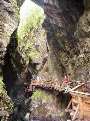 Soutěska Sigmund-Thun-Klamm v údolí Kaprunu www.kaprun.